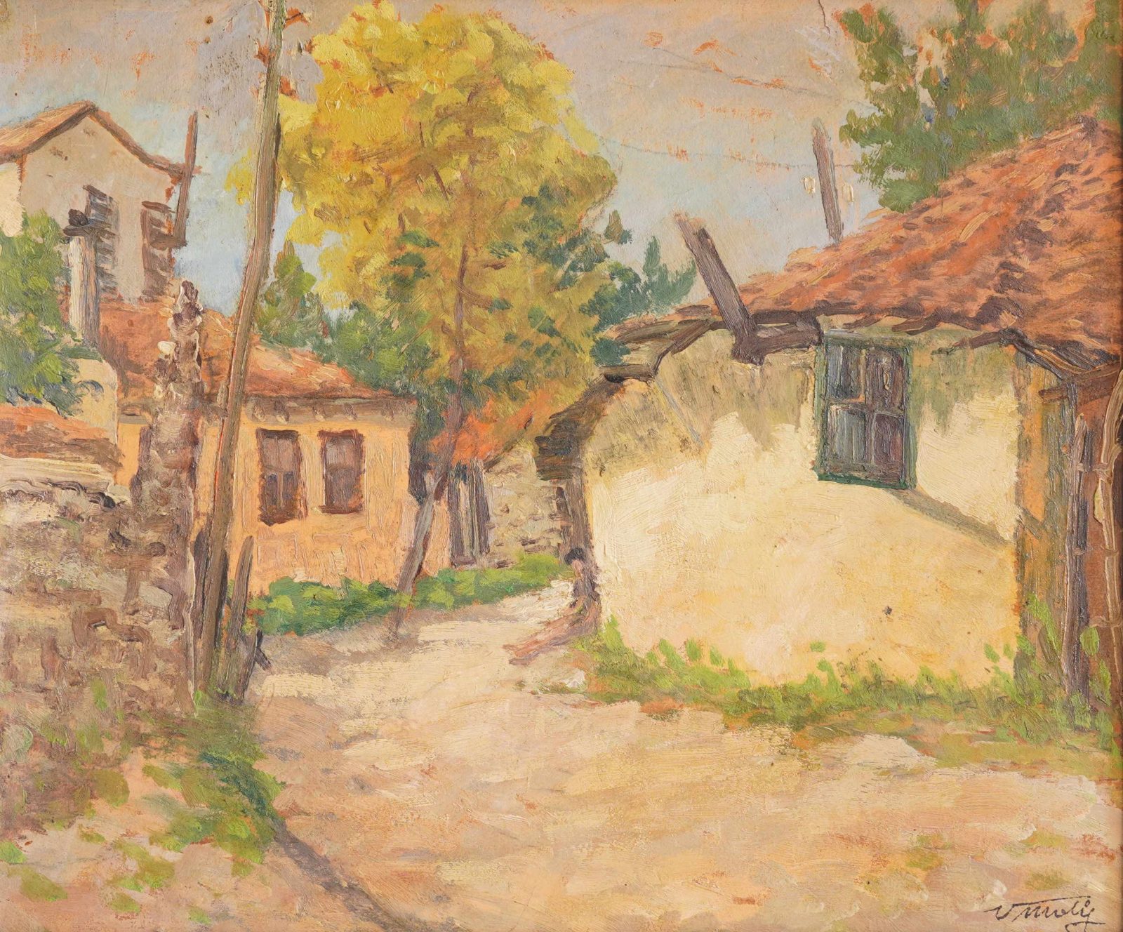 Václav Malý — Sluncem zalitá ulička
