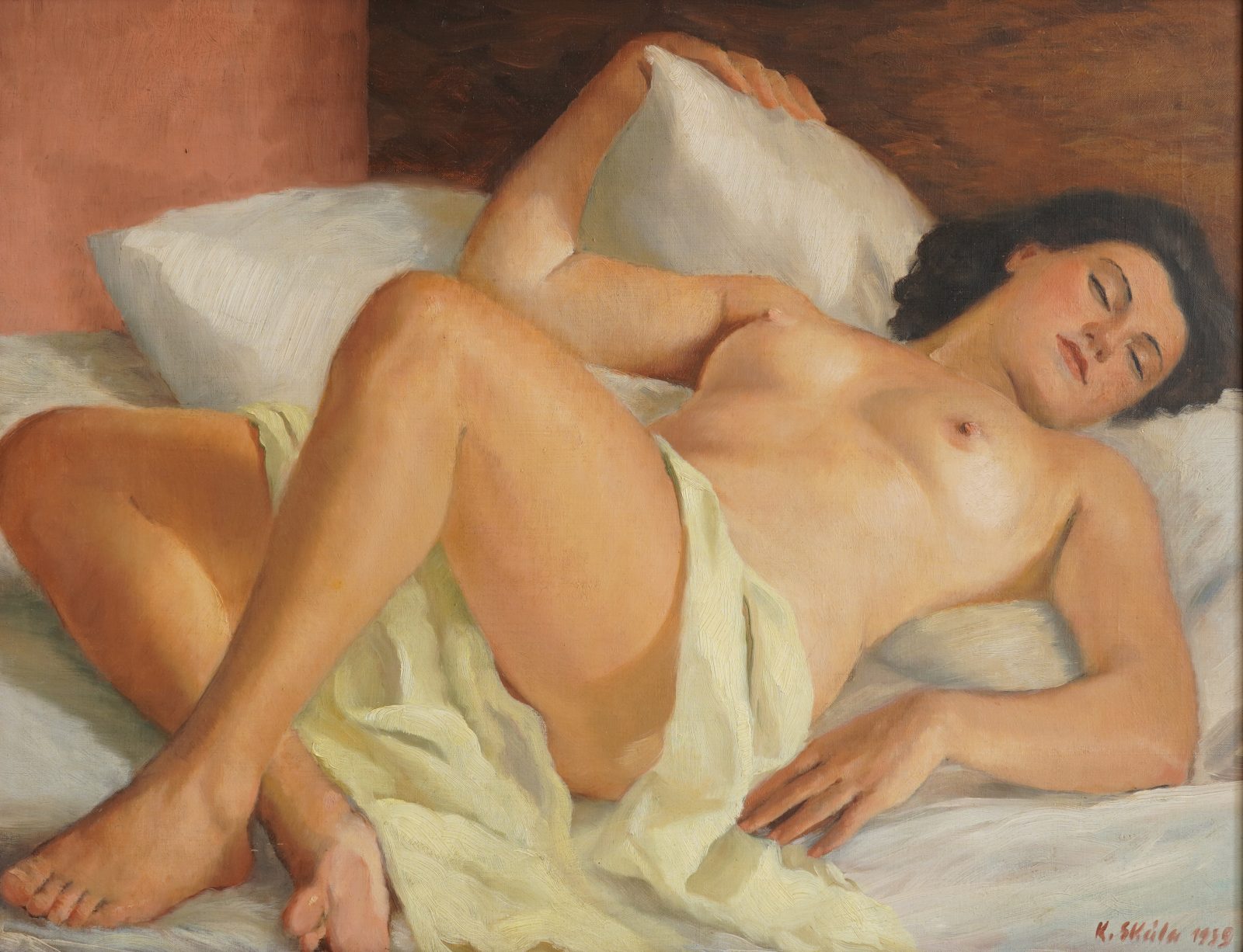 Karel Skála — Odpočívající akt (1939)